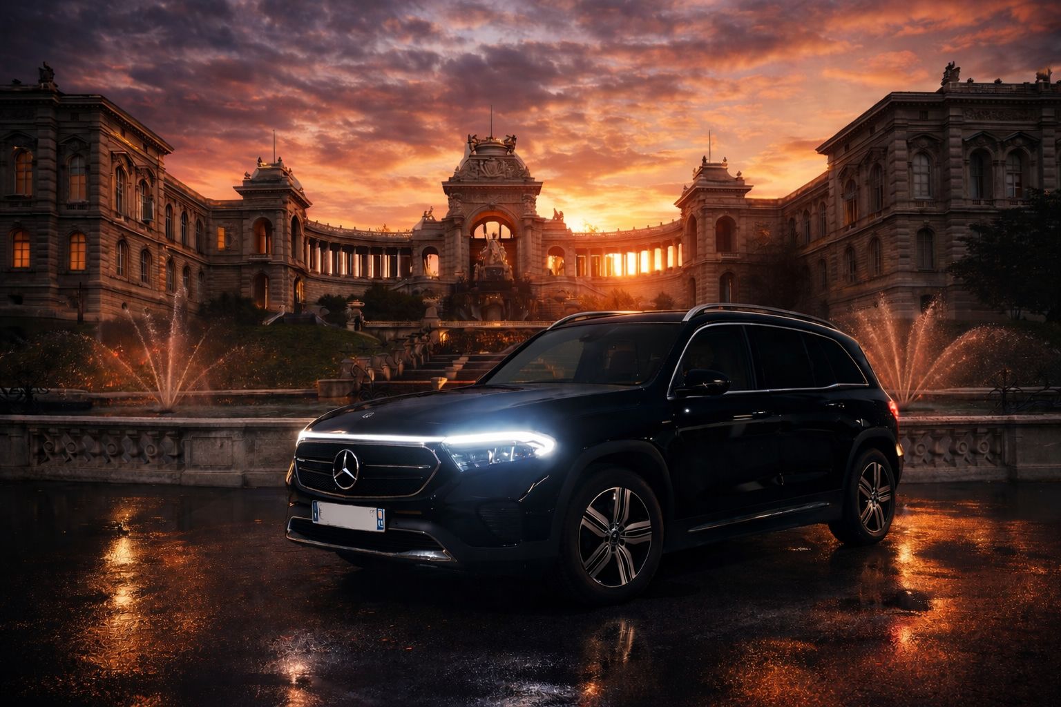 Mercedes eqb , SO VTC Marseille – réservation rapide chauffeur privé premium